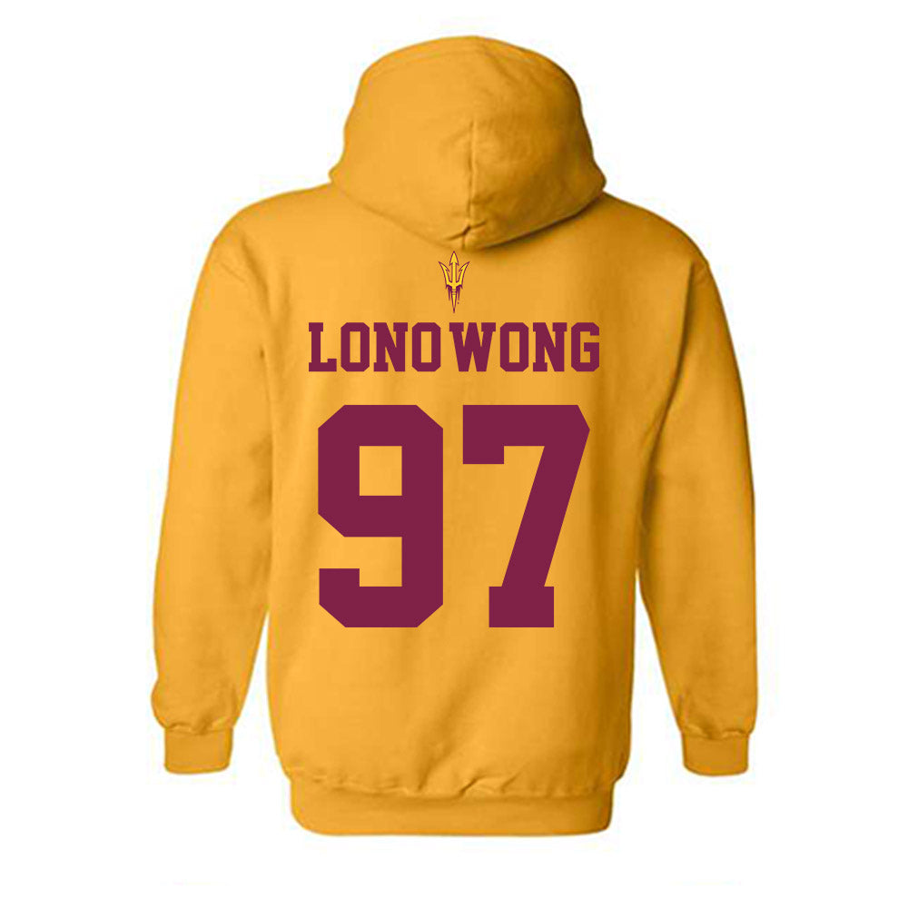 Arizona State - NCAA Football : Blazen Lono-Wong - Homecoming and Salute to Service Hooded Sweatshirt-1