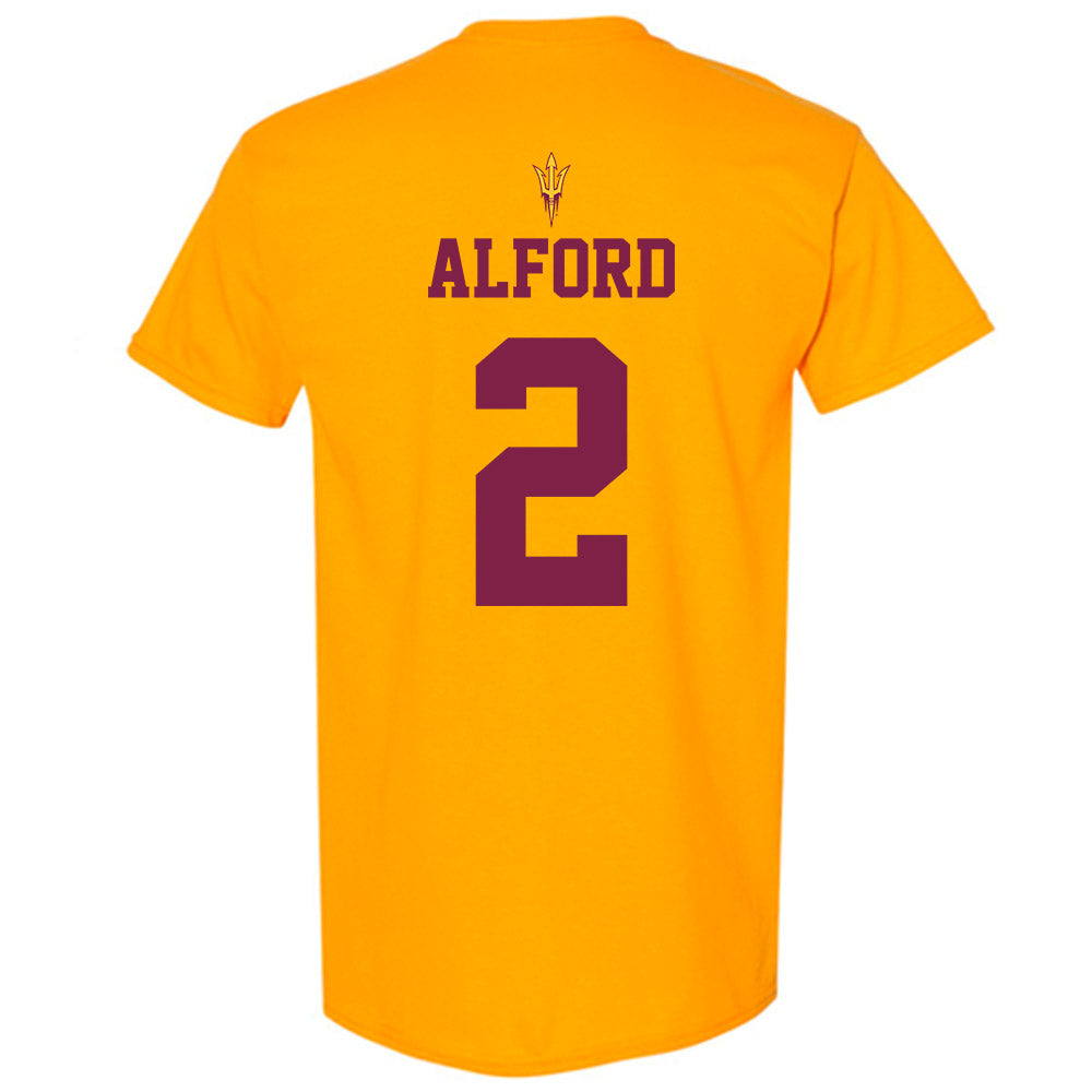 Arizona State - NCAA Football : Xavion Alford - Homecoming and Salute to Service T-Shirt-1