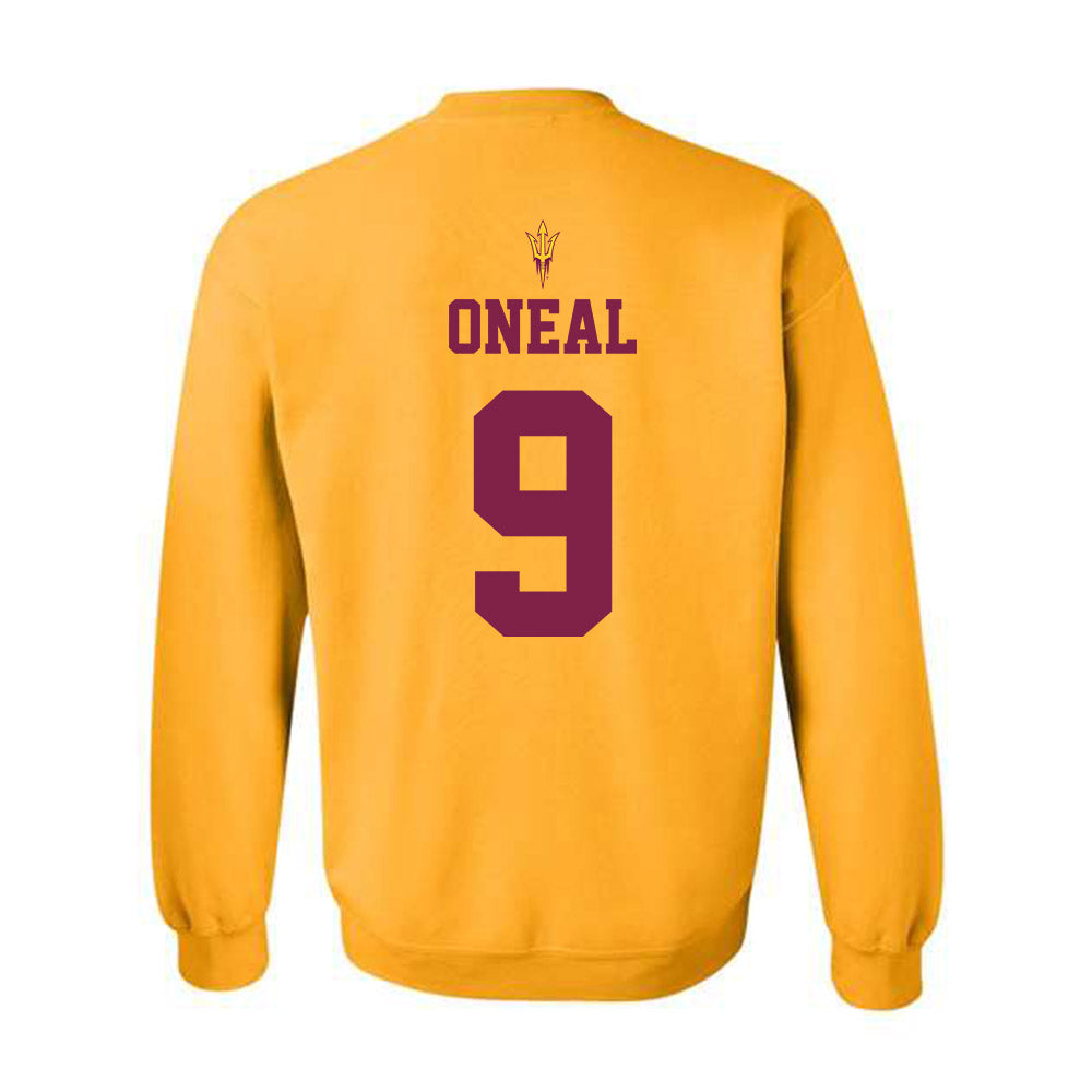 Arizona State - NCAA Football : Elijah ONeal - Senior Day Crewneck Sweatshirt-1