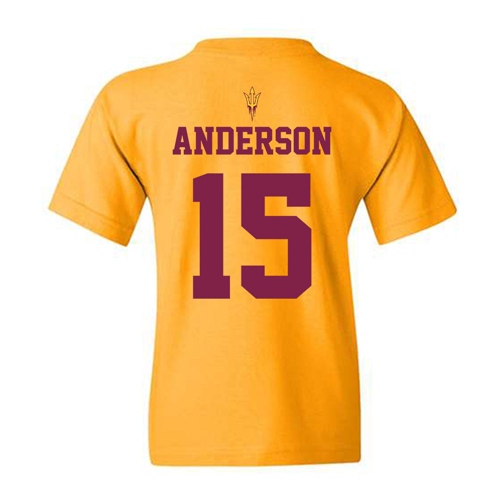 Arizona State - NCAA Football : Khamari Anderson - Senior Day Youth T-Shirt-1