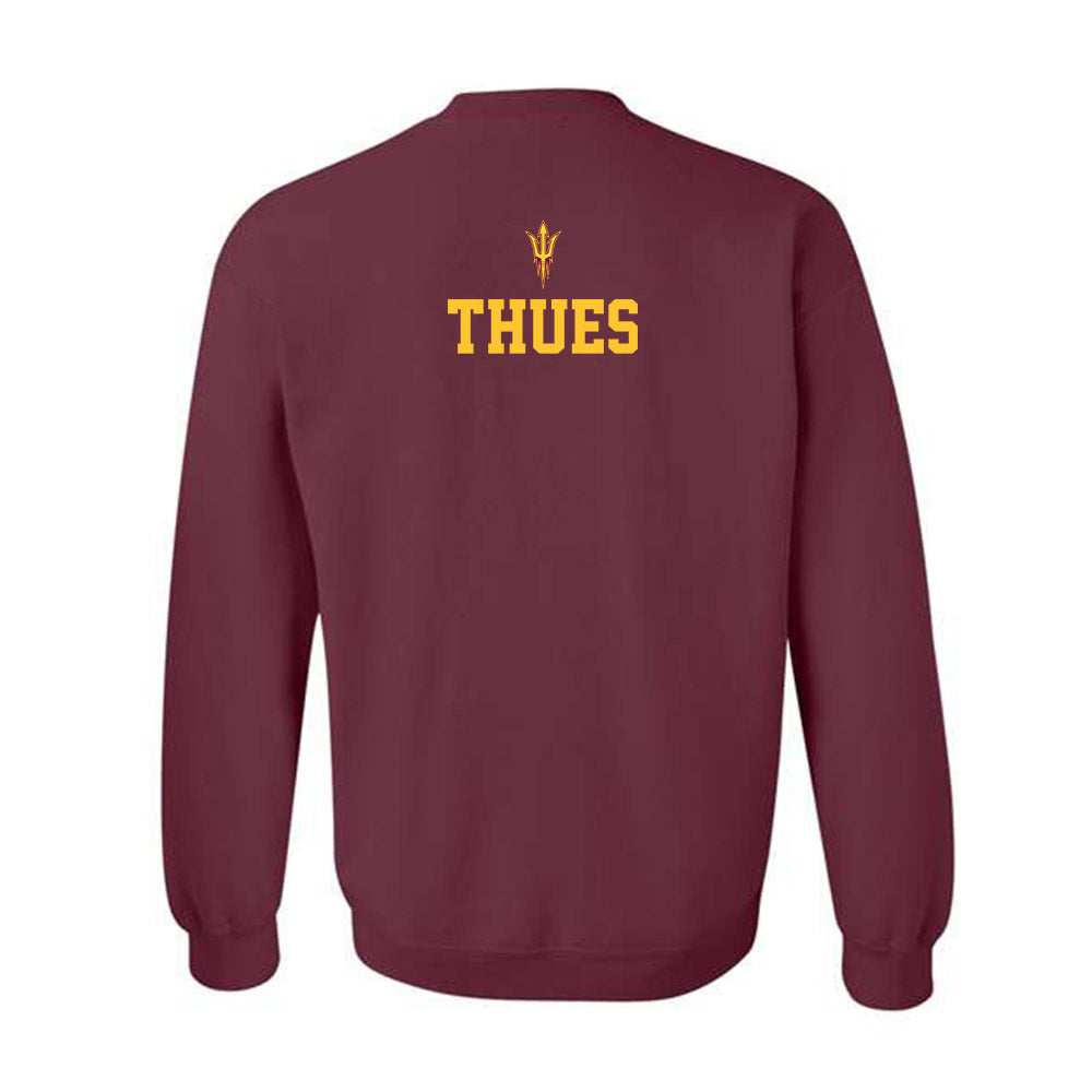 Arizona State - NCAA Football : Zeth Thues - Fashion Shersey Crewneck Sweatshirt-1