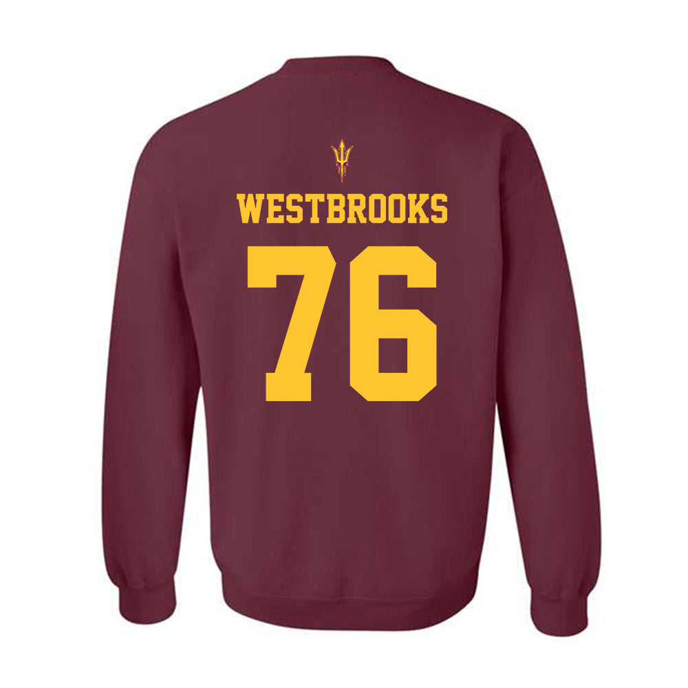 Arizona State - NCAA Football : Rashad Westbrooks - Fashion Shersey Crewneck Sweatshirt-1