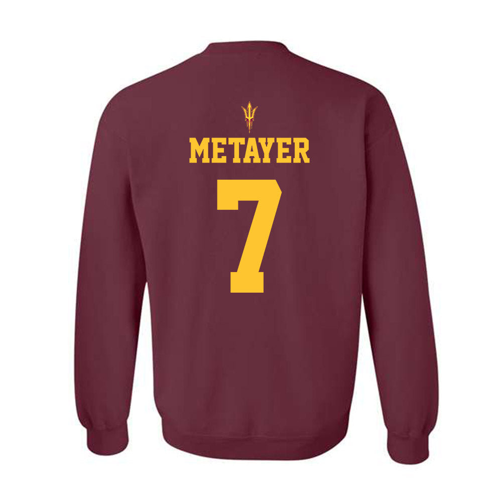 Arizona State - NCAA Football : Chamon Metayer - Fashion Shersey Crewneck Sweatshirt-1