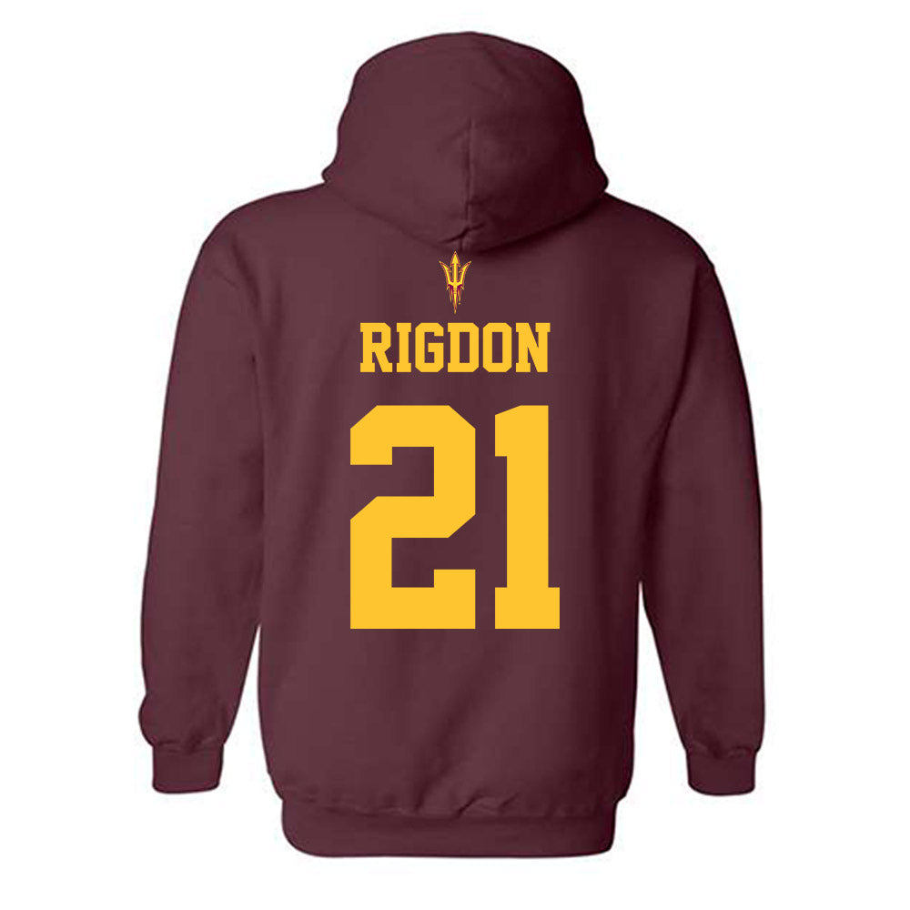 Arizona State - NCAA Football : Grayson Rigdon - Fashion Shersey Hooded Sweatshirt-1