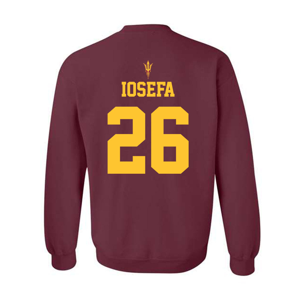 Arizona State - NCAA Football : Isaiah Iosefa - Fashion Shersey Crewneck Sweatshirt-1