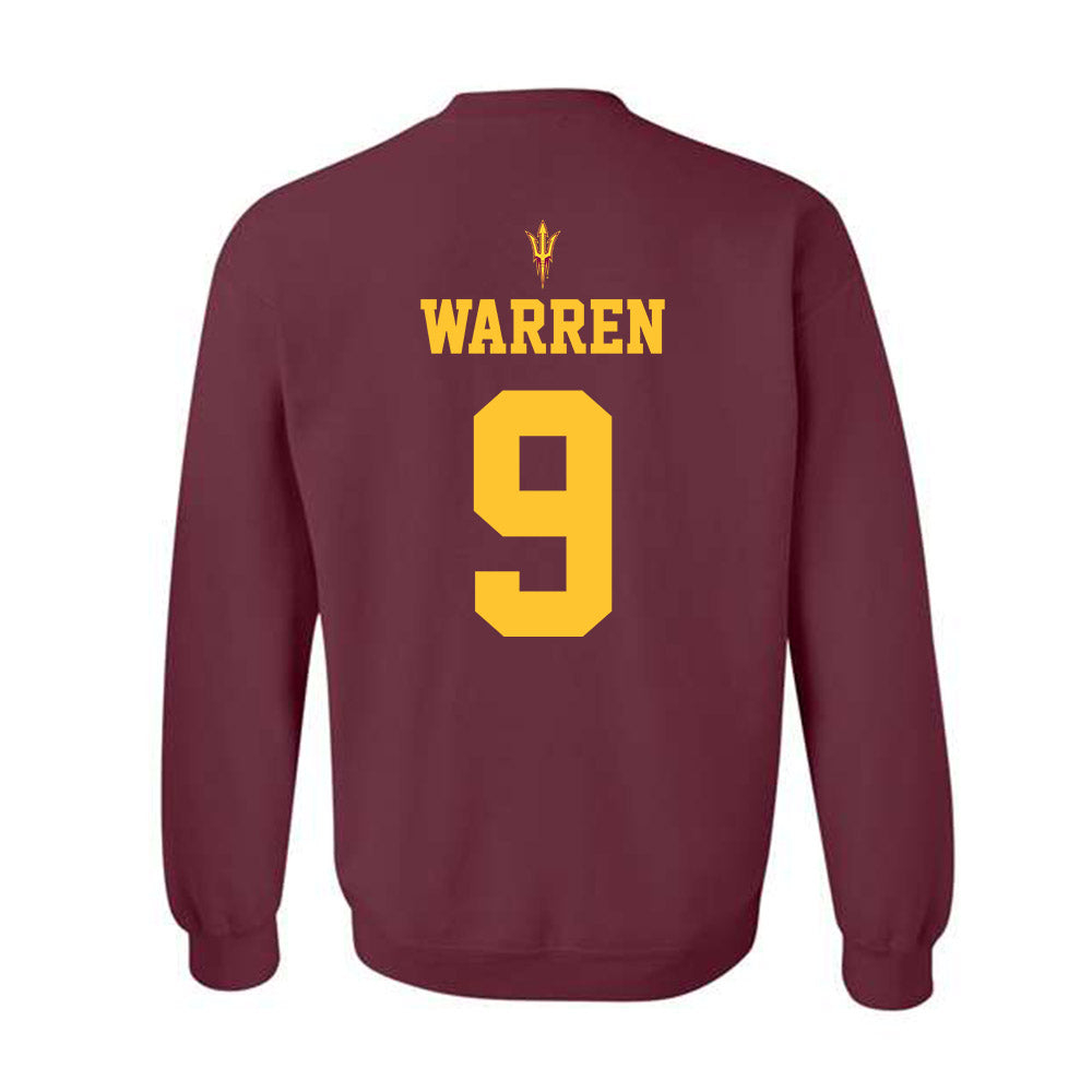 Arizona State - NCAA Football : Montana Warren - Activate The Valley Crewneck Sweatshirt-1