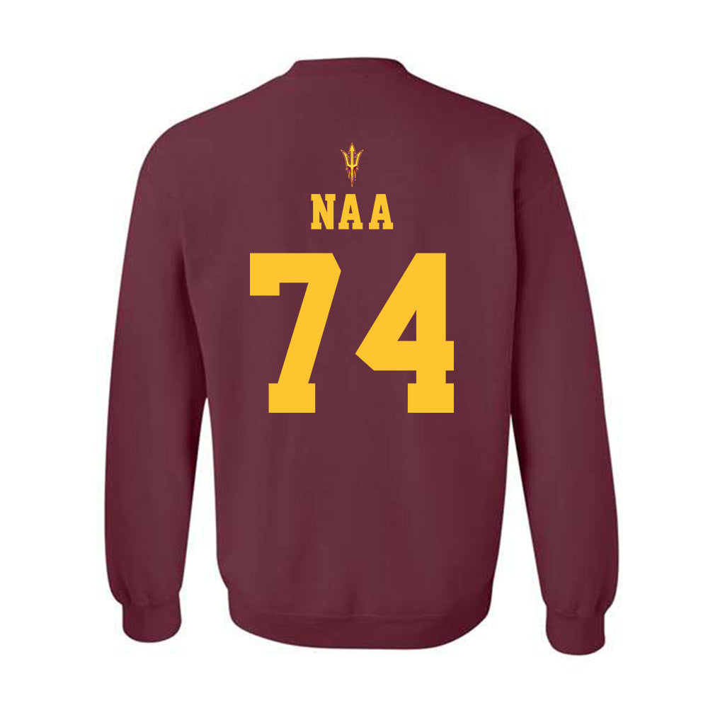 Arizona State - NCAA Football : Sean Na'a - Activate The Valley Crewneck Sweatshirt-1