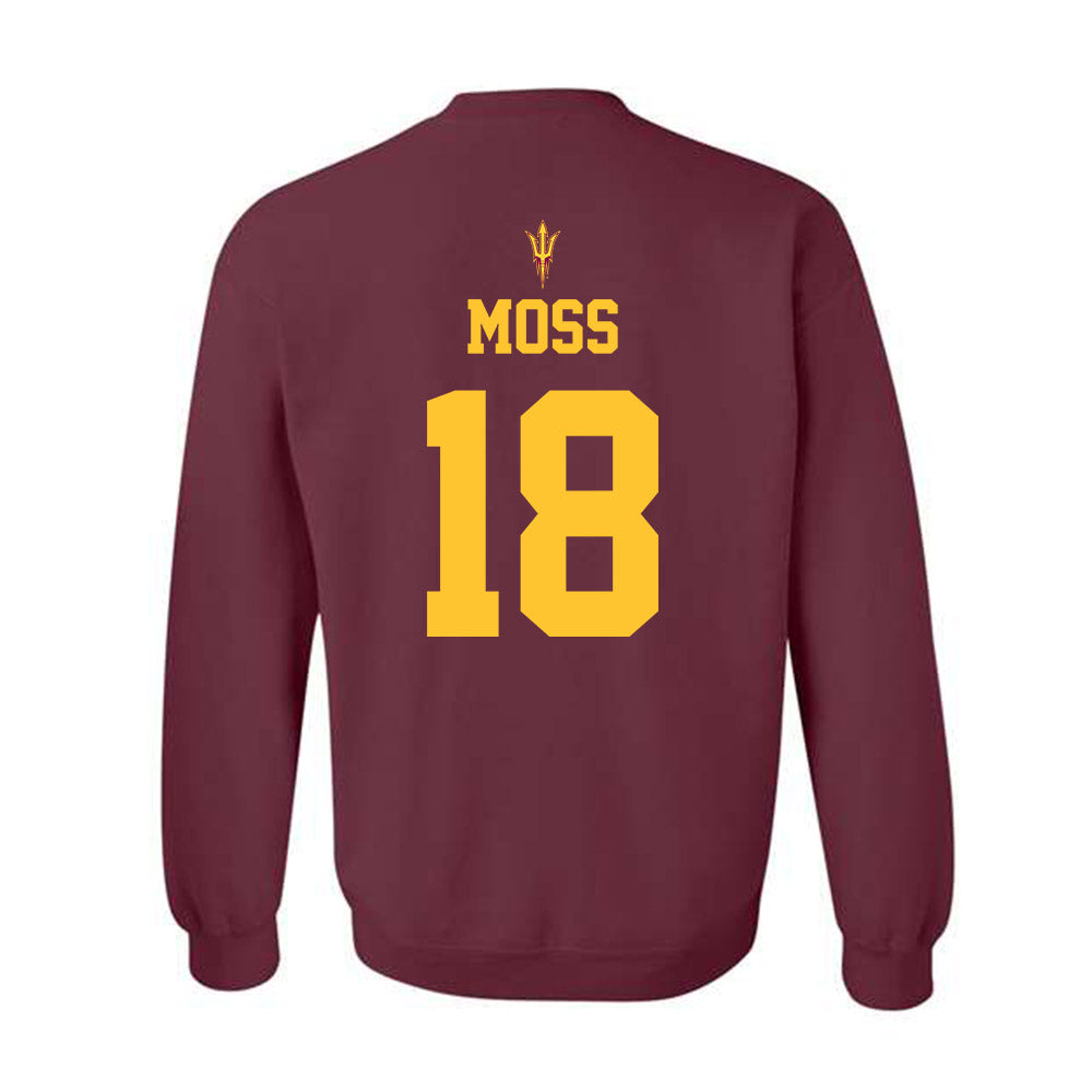 Arizona State - NCAA Football : Jalen Moss - Activate The Valley Crewneck Sweatshirt-1