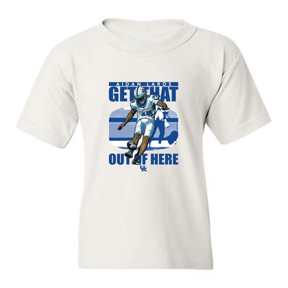 Kentucky - NCAA Football : Aidan Laros - Youth T-Shirt-0