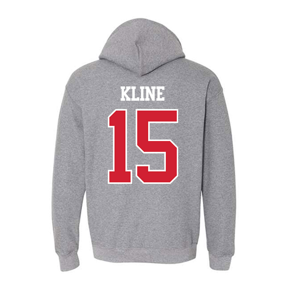 BU - NCAA Softball : Irys Kline - Classic Shersey Hooded Sweatshirt-1