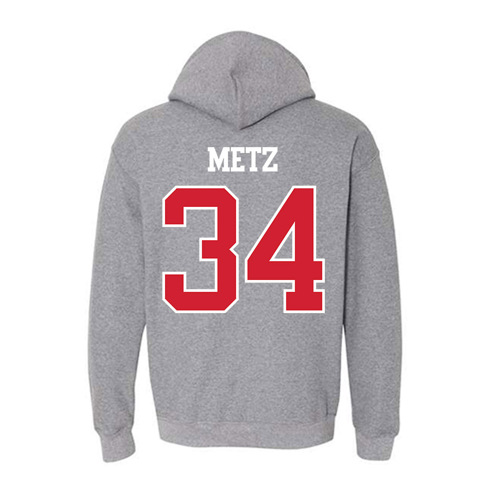 BU - NCAA Softball : Aimee Metz - Classic Shersey Hooded Sweatshirt-1