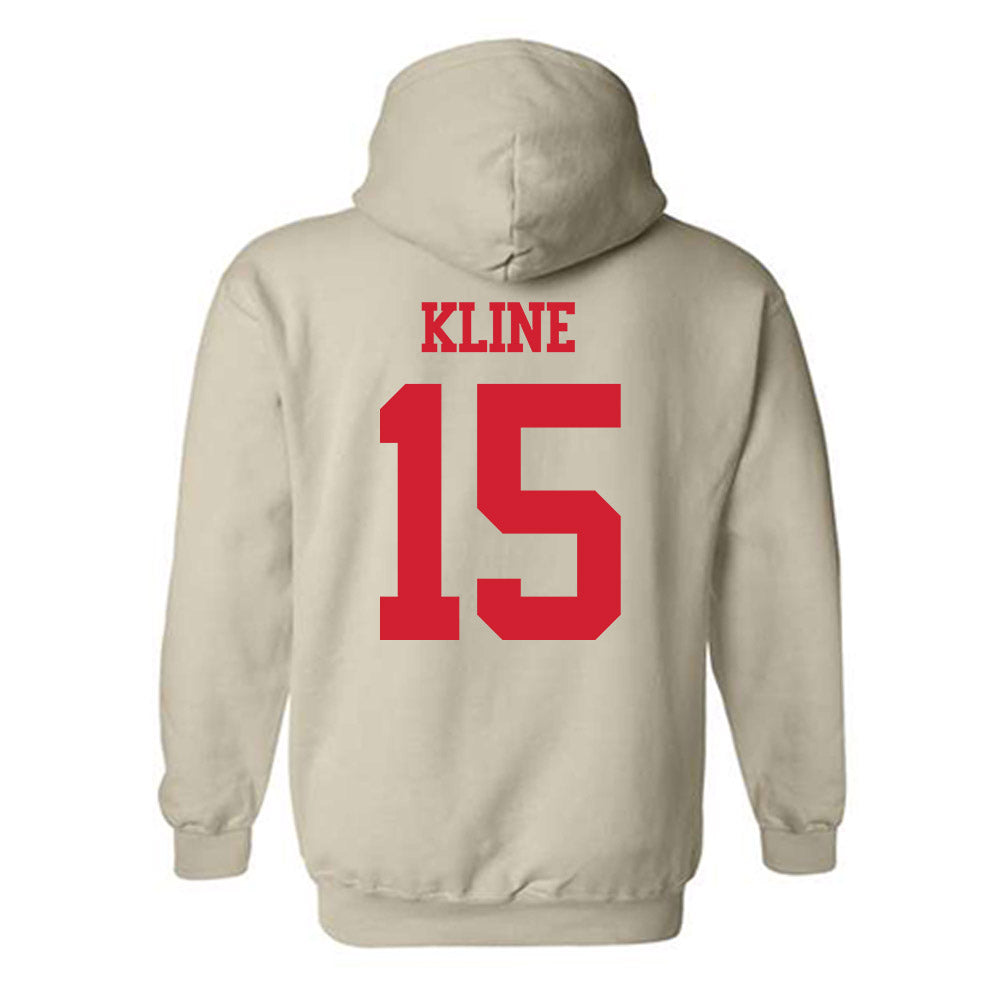 BU - NCAA Softball : Irys Kline - Classic Shersey Hooded Sweatshirt-1