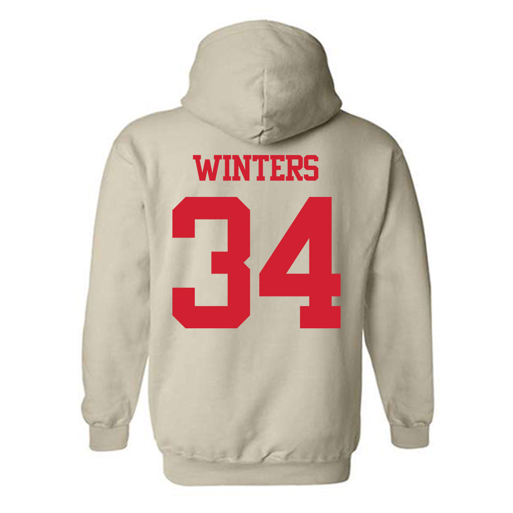 BU - NCAA Men's Lacrosse : Ryan Winters - Classic Shersey Hooded Sweatshirt-1