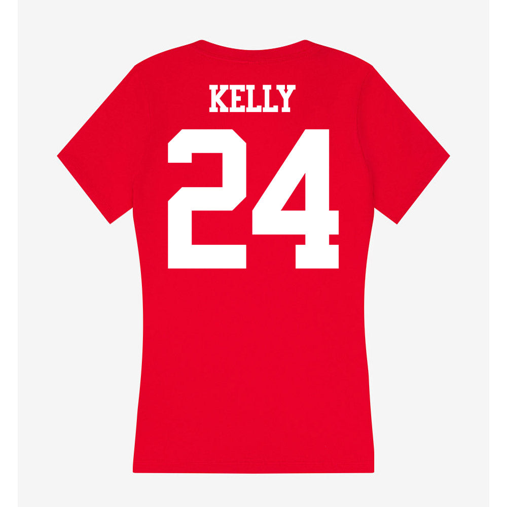 BU - NCAA Women's Ice Hockey : maeve kelly - Women's V-Neck T-Shirt-1