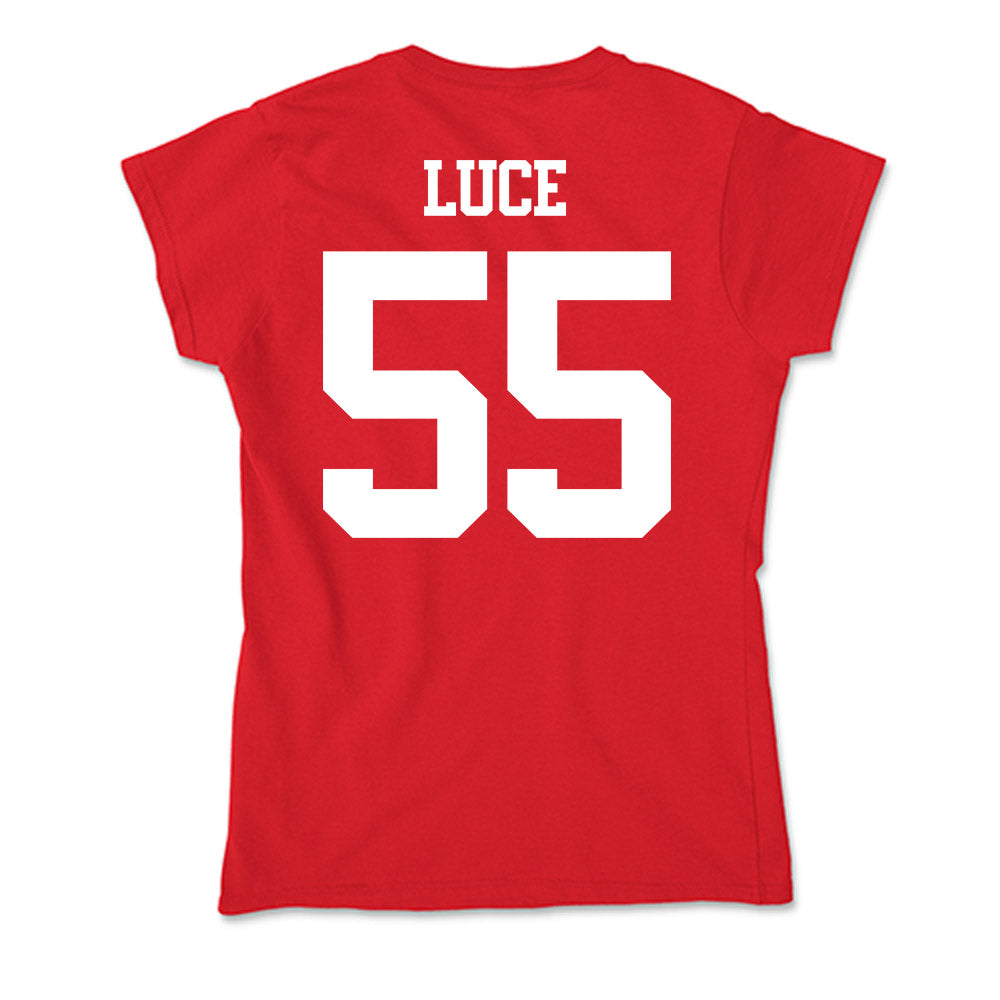 BU - NCAA Men's Lacrosse : Mike Luce - Soft Style Women’s T-Shirt-1