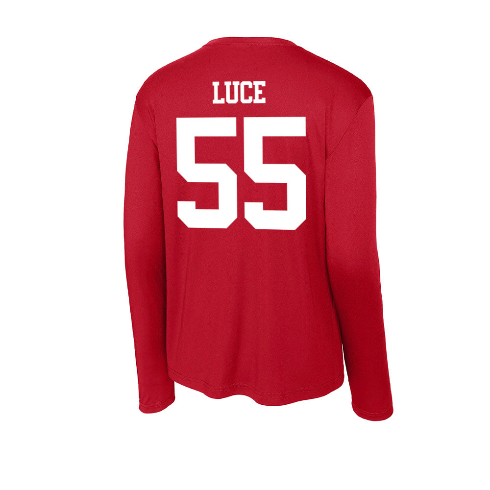 BU - NCAA Men's Lacrosse : Mike Luce - Activewear Long Sleeve T-Shirt-1