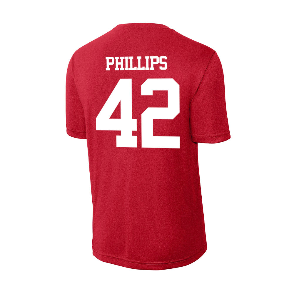 BU - NCAA Men's Lacrosse : Connor Phillips - Activewear T-Shirt-1