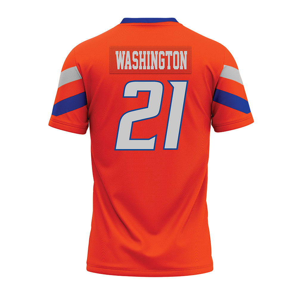 Boise State - NCAA Football : Zion Washington - Orange Premium Football Jersey-1