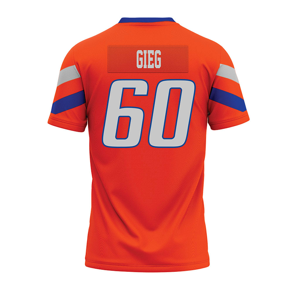 Boise State - NCAA Football : Spencer Gieg - Orange Premium Football Jersey-1