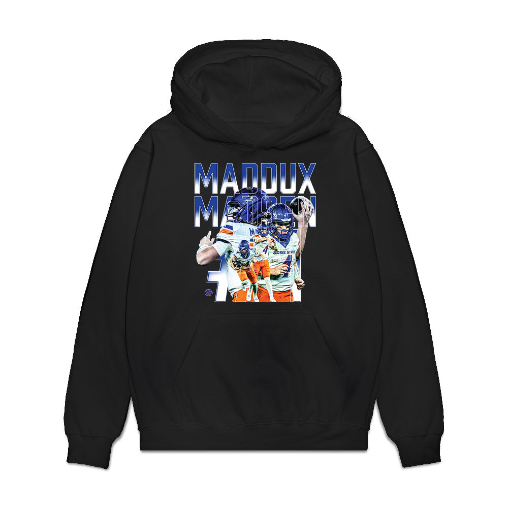 Boise State - NCAA Football : Maddux Madsen - Collage Premium Hooded Sweatshirt-0
