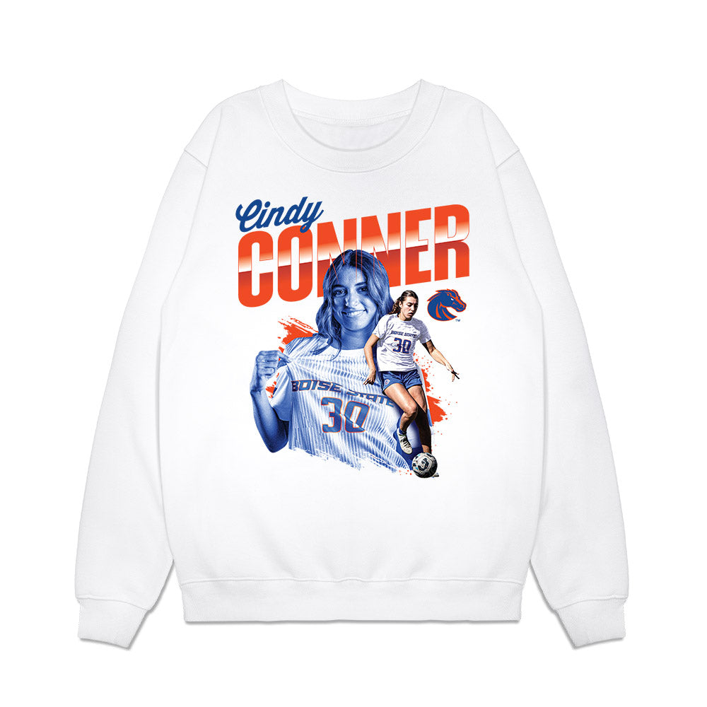 Boise State - NCAA Women's Soccer : Cindy Conner - Premium Crewneck Sweatshirt-0