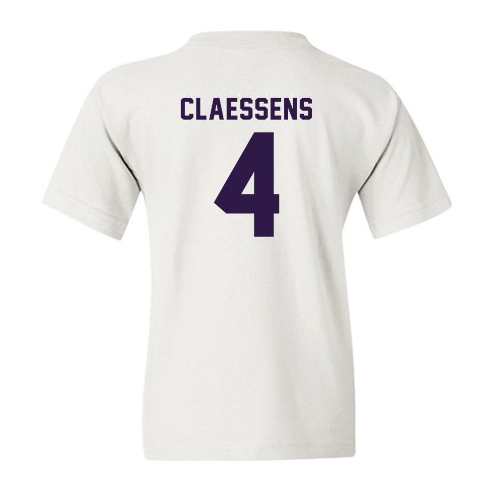 Kansas State - NCAA Women's Basketball : Nastja Claessens - Classic Shersey Youth T-Shirt-1