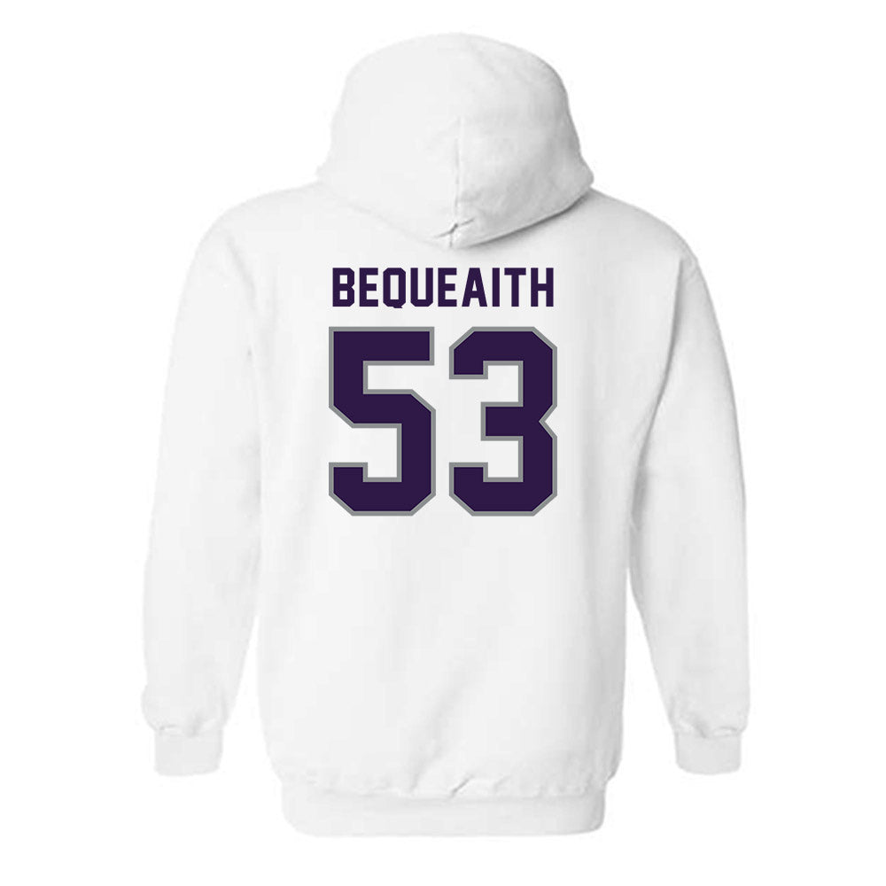 Kansas State - NCAA Football : Drake Bequeaith - Sports Shersey Hooded Sweatshirt-1