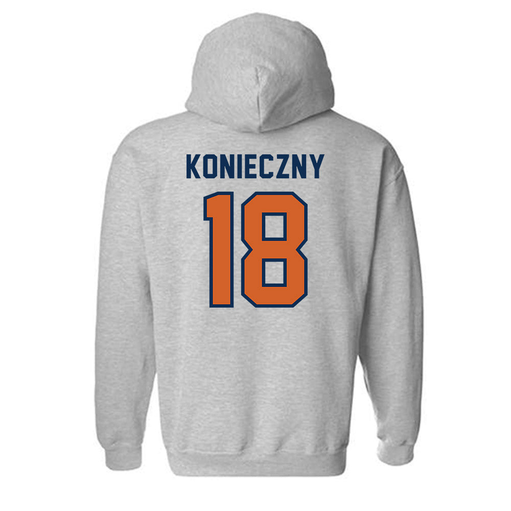 Wheaton IL - NCAA Men's Soccer : Chris Konieczny - Classic Shersey Hooded Sweatshirt-1