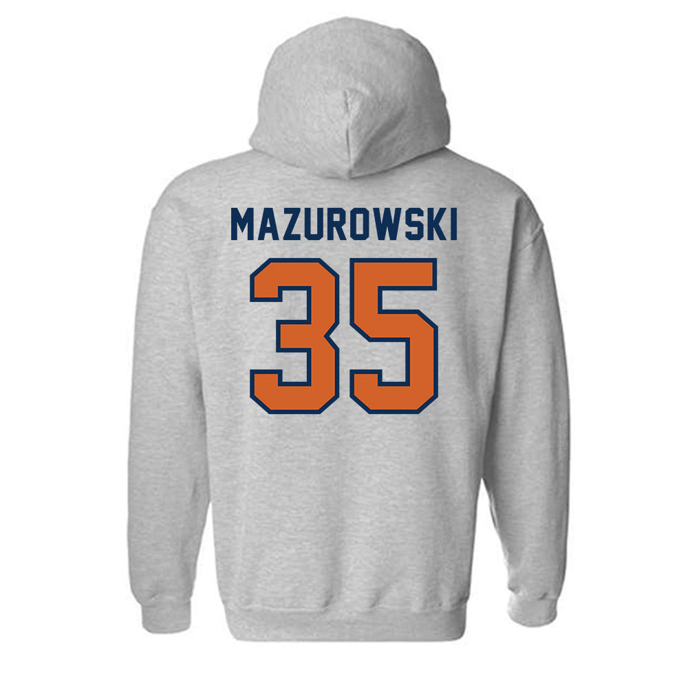 Wheaton IL - NCAA Baseball : Jack Mazurowski - Classic Shersey Hooded Sweatshirt-1
