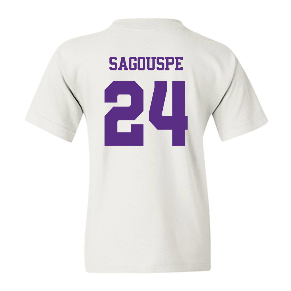 TCU - NCAA Baseball : Tanner Sagouspe - Classic Shersey Youth T-Shirt-1