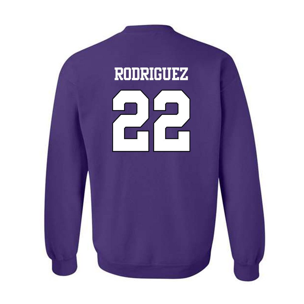 TCU - NCAA Baseball : Louis Rodriguez - Classic Shersey Crewneck Sweatshirt-1