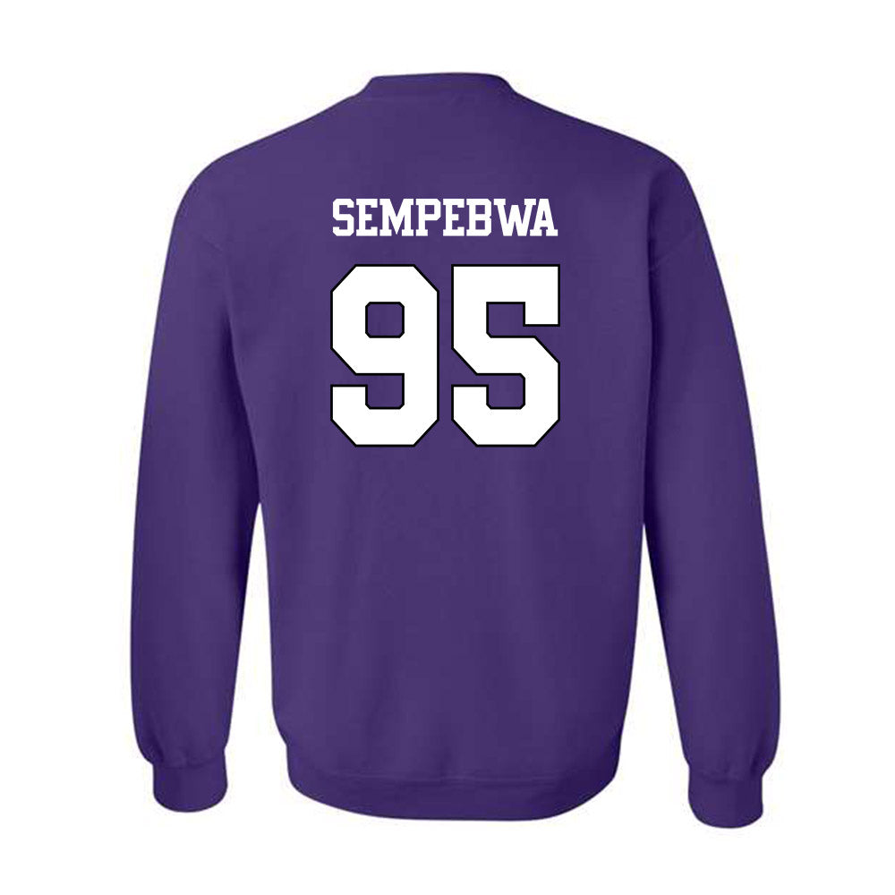 TCU - NCAA Football : Caleb Sempebwa - Classic Shersey Crewneck Sweatshirt-1