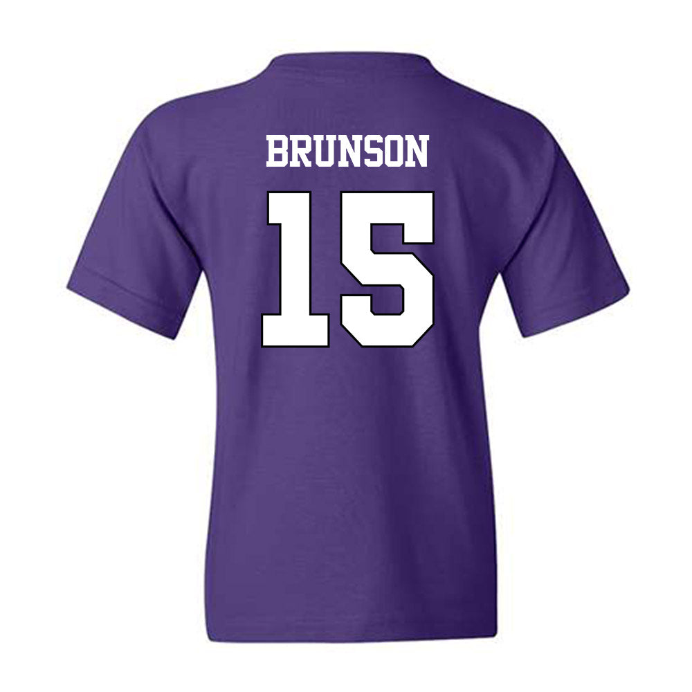 TCU - NCAA Baseball : Chase Brunson - Classic Shersey Youth T-Shirt-1