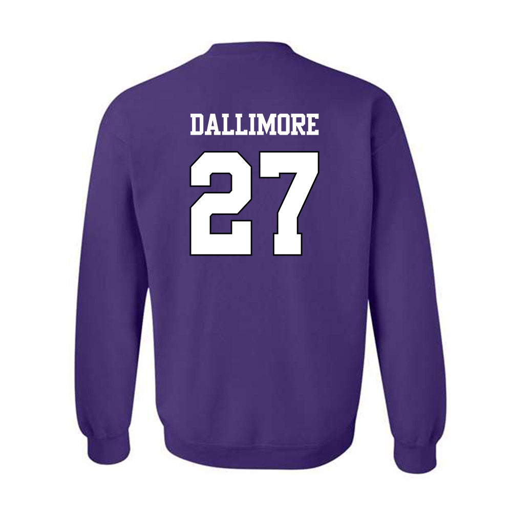 TCU - NCAA Baseball : Brady Dallimore - Classic Shersey Crewneck Sweatshirt-1