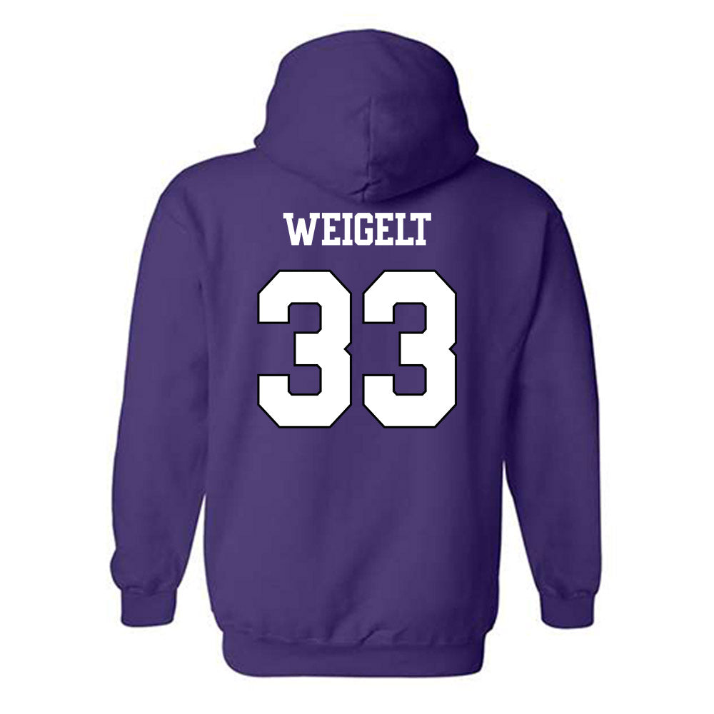 TCU - NCAA Women's Volleyball : Riley Weigelt - Classic Shersey Hooded Sweatshirt-1
