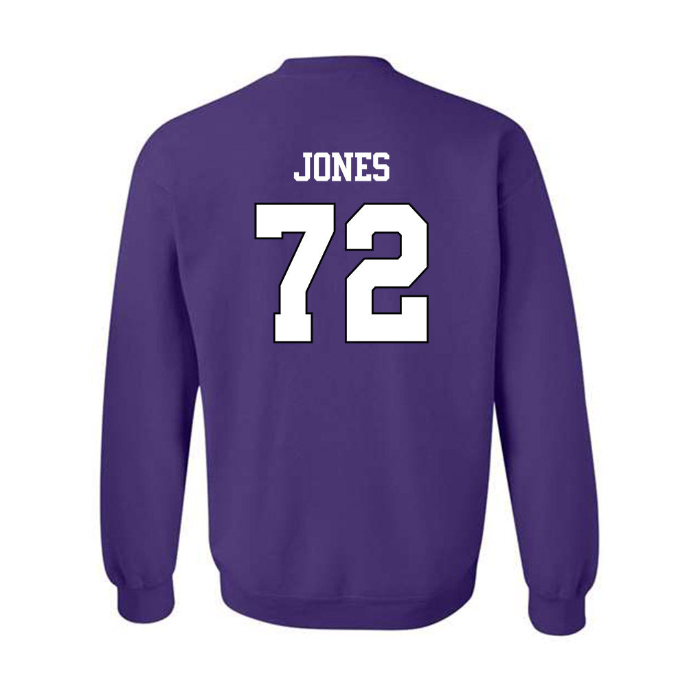 TCU - NCAA Football : Jackson Jones - Classic Shersey Crewneck Sweatshirt-1