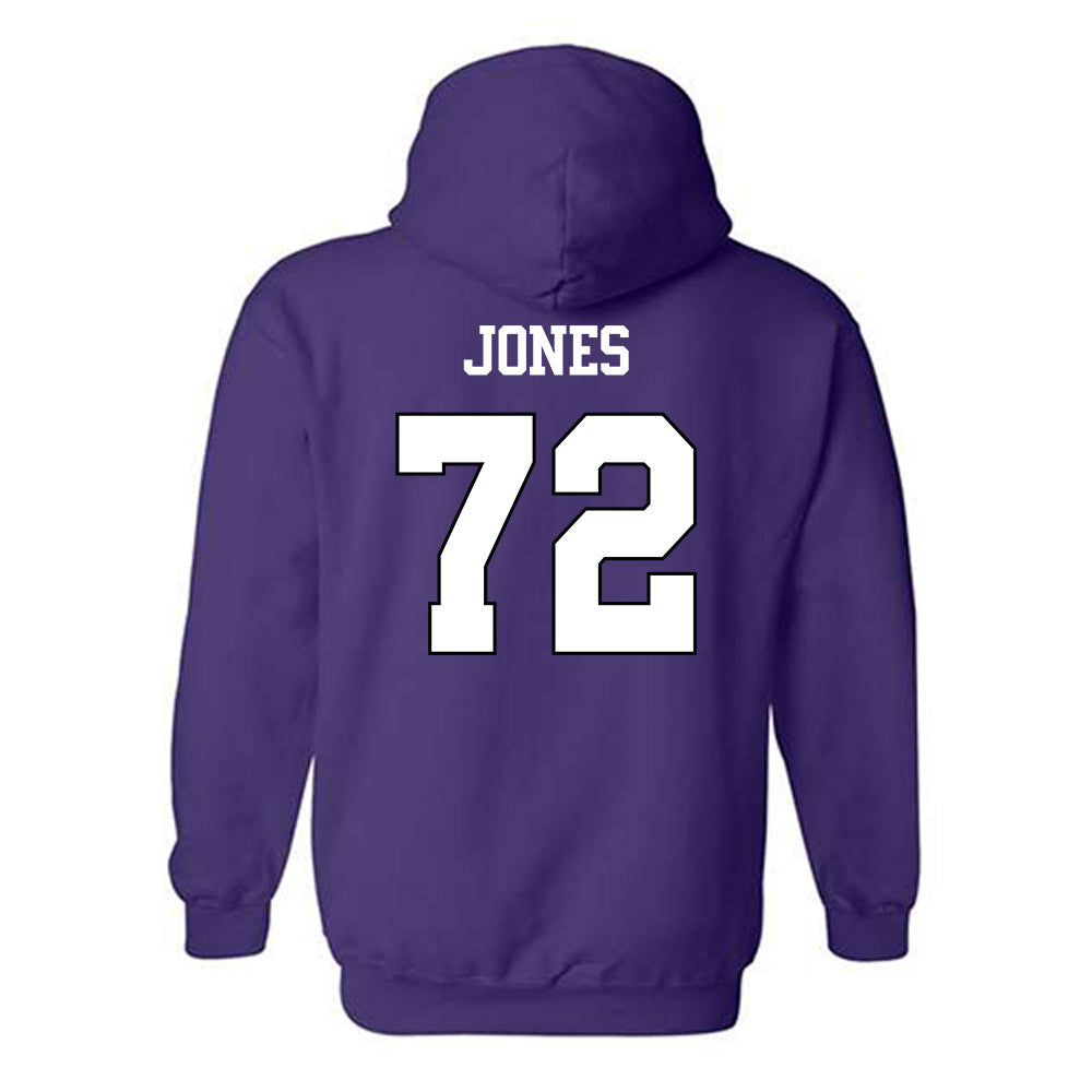 TCU - NCAA Football : Jackson Jones - Classic Shersey Hooded Sweatshirt-1