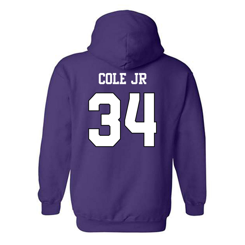 TCU - NCAA Football : Perry Cole Jr - Classic Shersey Hooded Sweatshirt-1