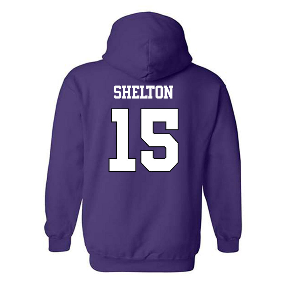 TCU - NCAA Football : Terry Shelton - Classic Shersey Hooded Sweatshirt-1