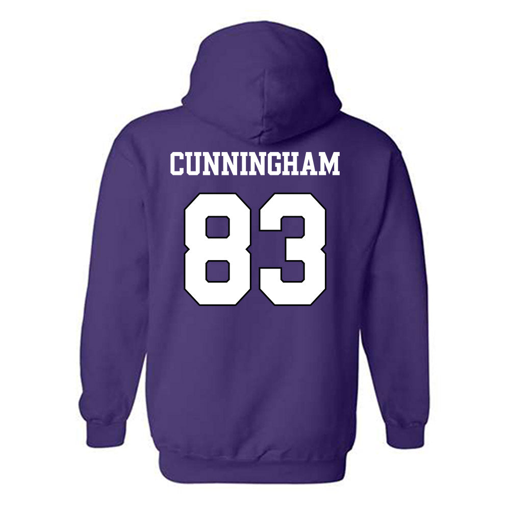 TCU - NCAA Football : Keagan Cunningham - Classic Shersey Hooded Sweatshirt-1