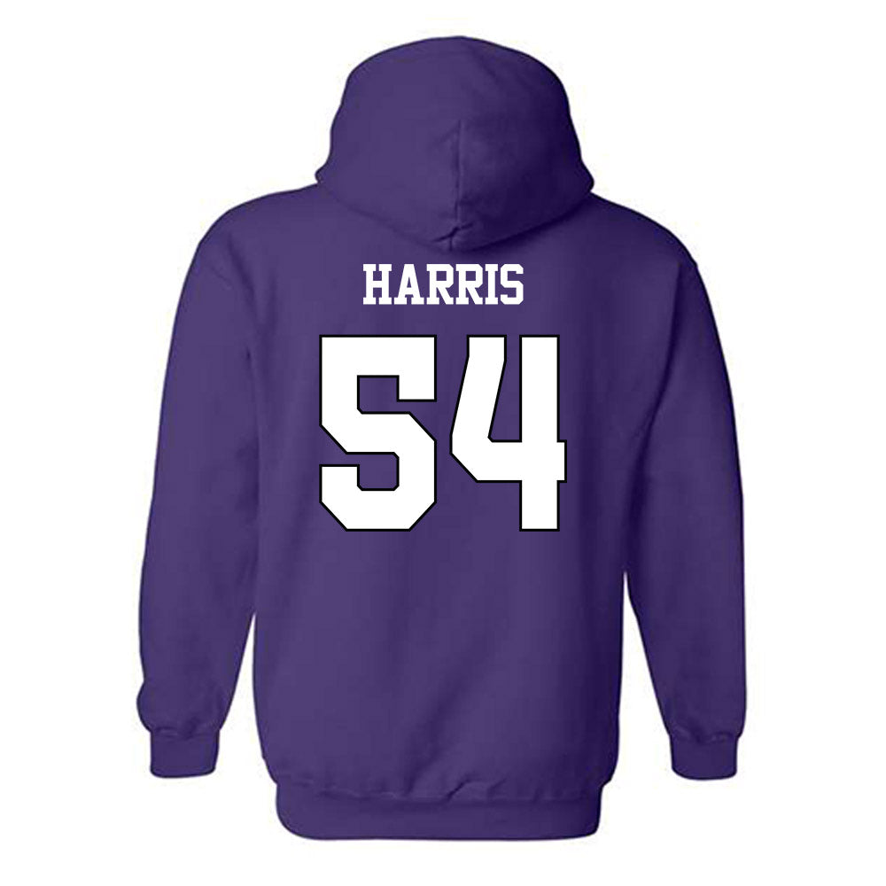 TCU - NCAA Football : Quinton Harris - Classic Shersey Hooded Sweatshirt-1