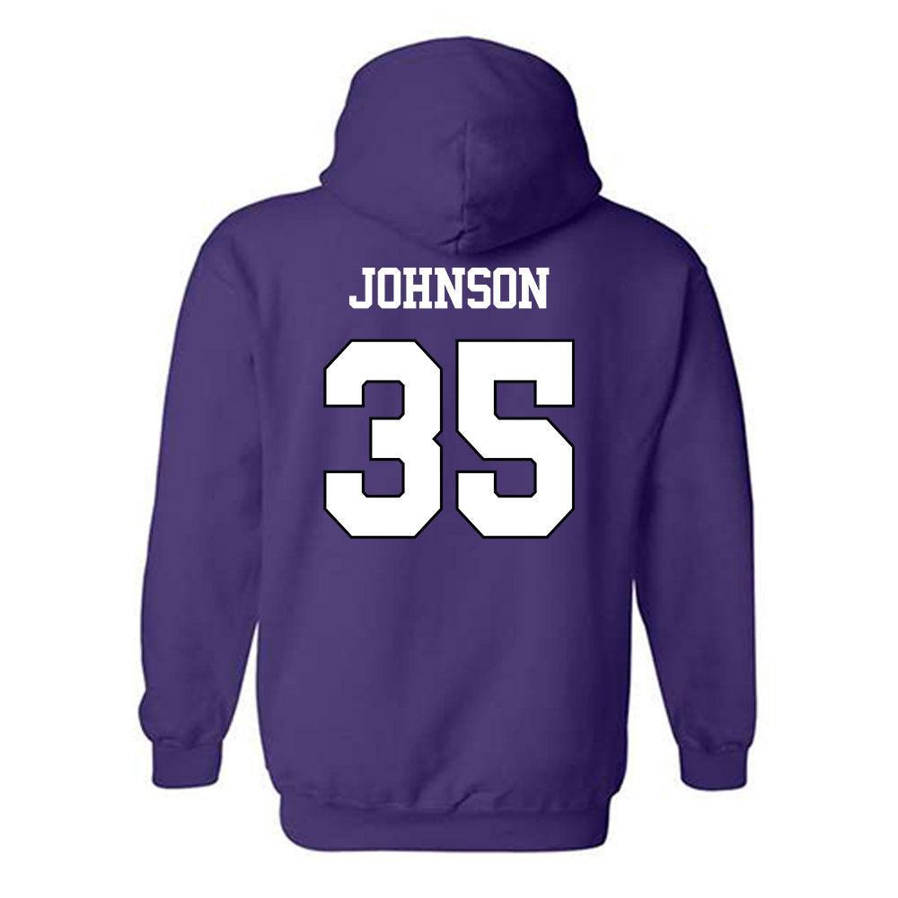 TCU - NCAA Football : Tristan Johnson - Classic Shersey Hooded Sweatshirt-1