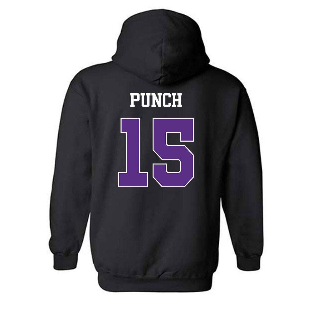 TCU - NCAA Men's Basketball : David Punch - Classic Shersey Hooded Sweatshirt-1