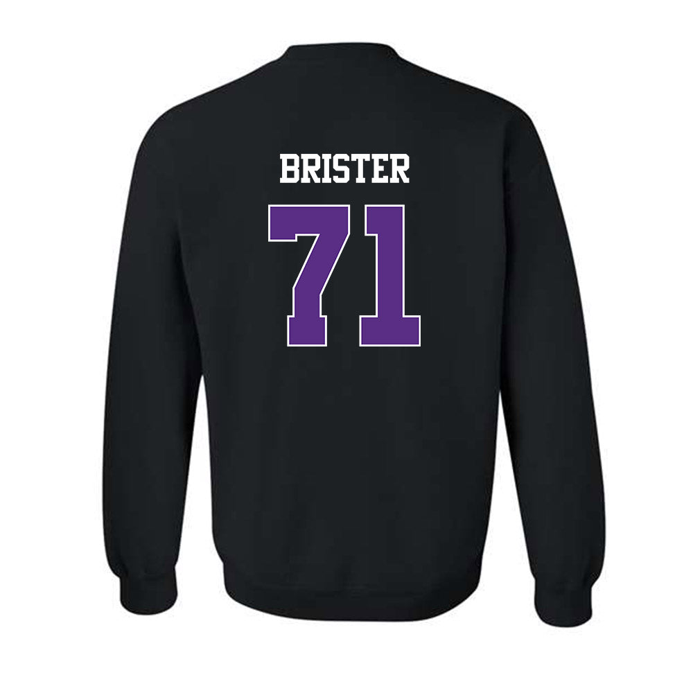 TCU - NCAA Football : Creece Brister - Classic Shersey Crewneck Sweatshirt-1