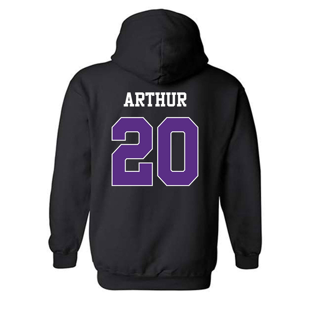 TCU - NCAA Baseball : Jack Arthur - Classic Shersey Hooded Sweatshirt-1