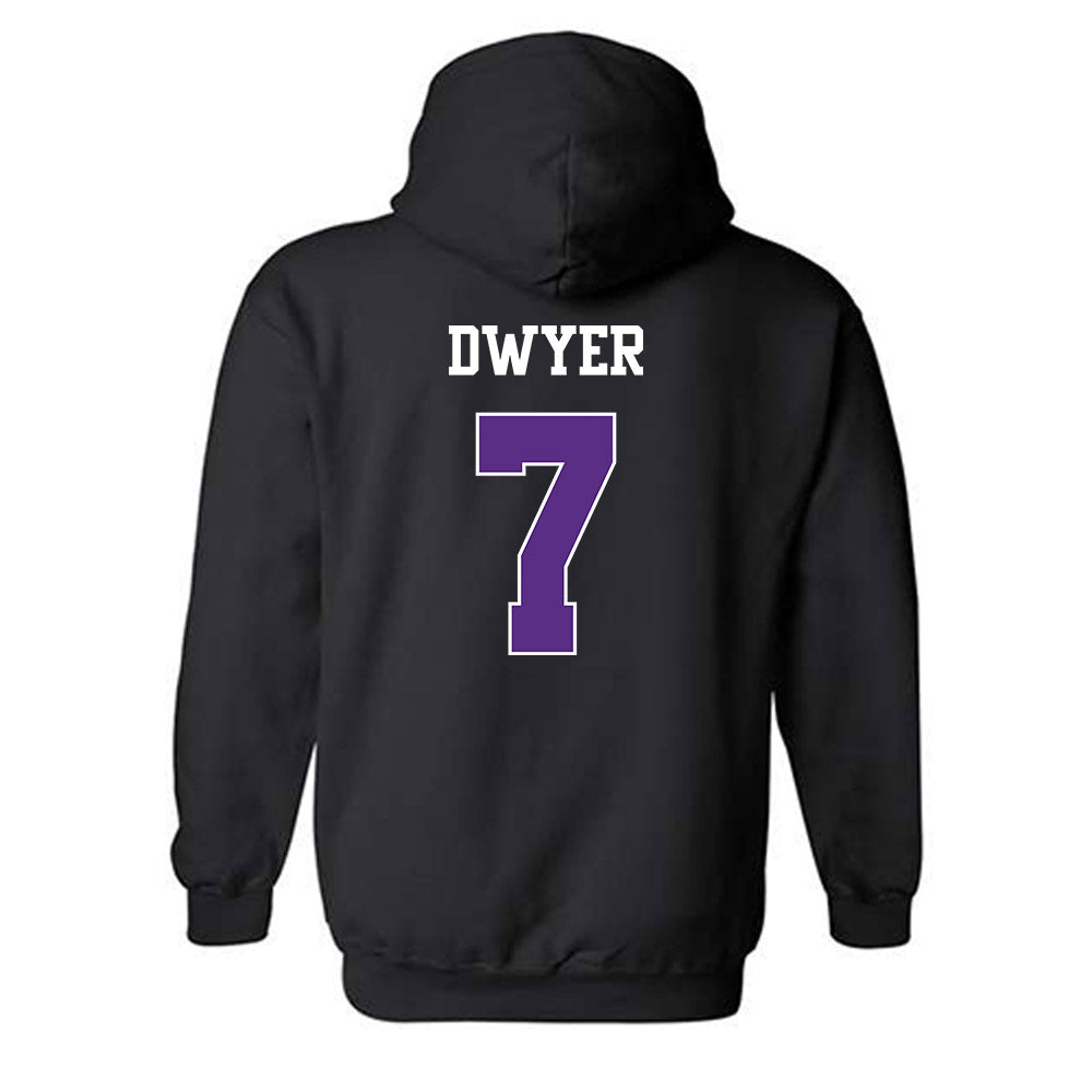 TCU - NCAA Football : Jordan Dwyer - Classic Shersey Hooded Sweatshirt-1
