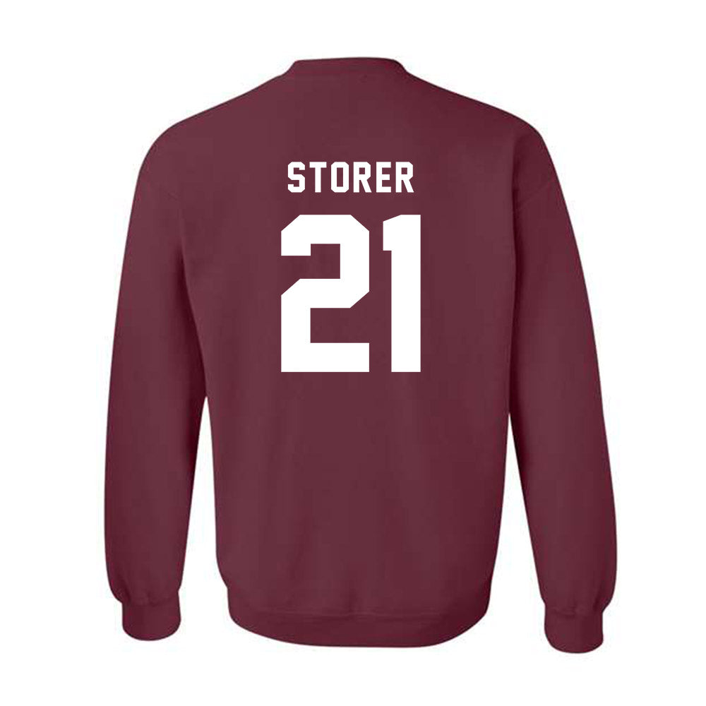 Texas A&M - NCAA Women's Soccer : Holly Storer - Sports Shersey Crewneck Sweatshirt-1