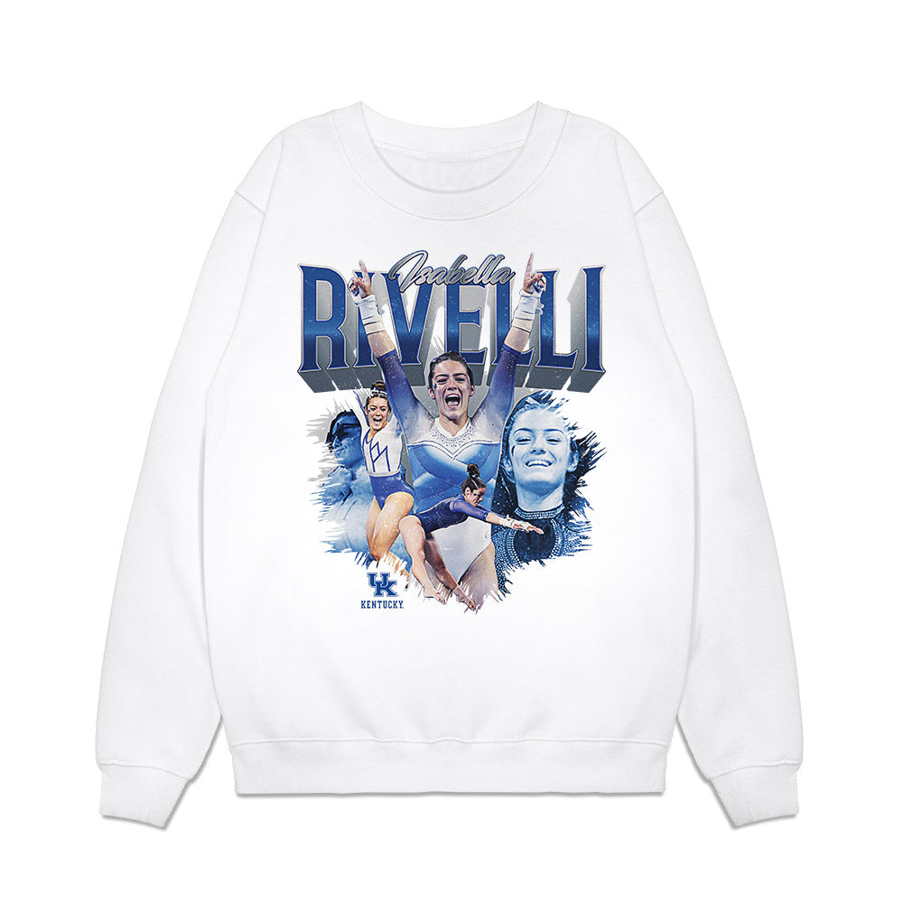 Kentucky - NCAA Women's Gymnastics : Isabella Rivelli - Collage Premium Crewneck Sweatshirt-0