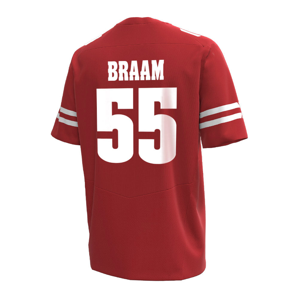 Wisconsin - NCAA Football : Drew Braam - Under Armour® Football Jersey-0