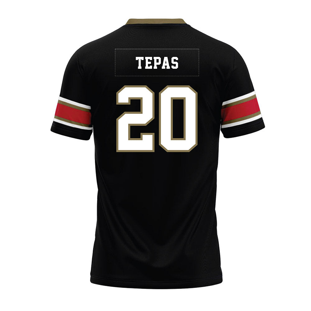 Miami of Ohio - NCAA Football : Ian Tepas - Black Premium Football Jersey-1